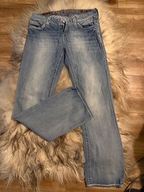 Rock Revival Women's Light Wash bootcut Leg Jeans